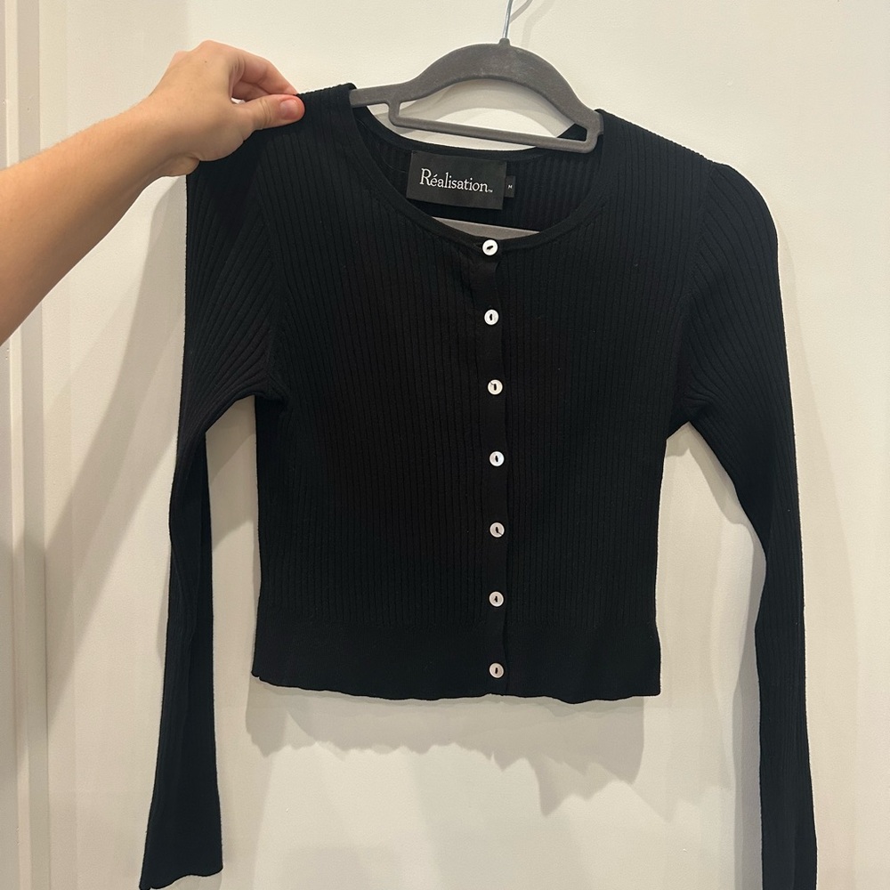 Realisation Par Winona Cardigan in black size medium